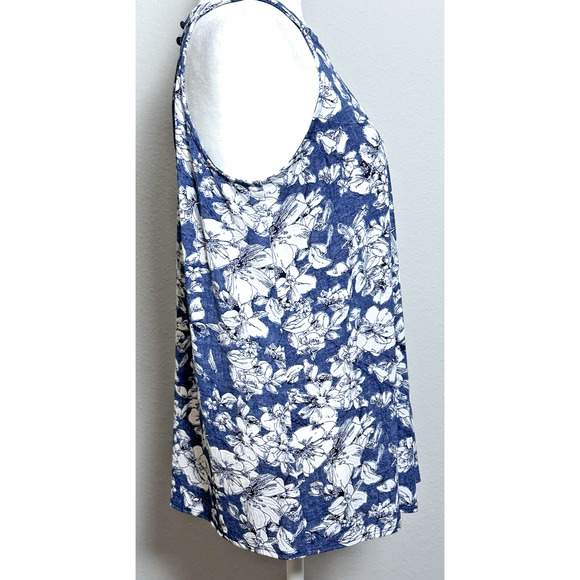 Fortune & Ivy Women’s Blue & White Stripe Tank Top‎ Size Small - Picture 7 of 16